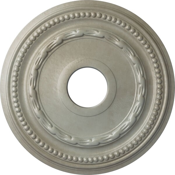 Ekena Millwork Federal Ceiling Medallion (Fits Canopies up to 8 1/2"), 15 3/8"OD x 3 5/8"ID x 1"P, Flash Gold CM15FEFLS - main